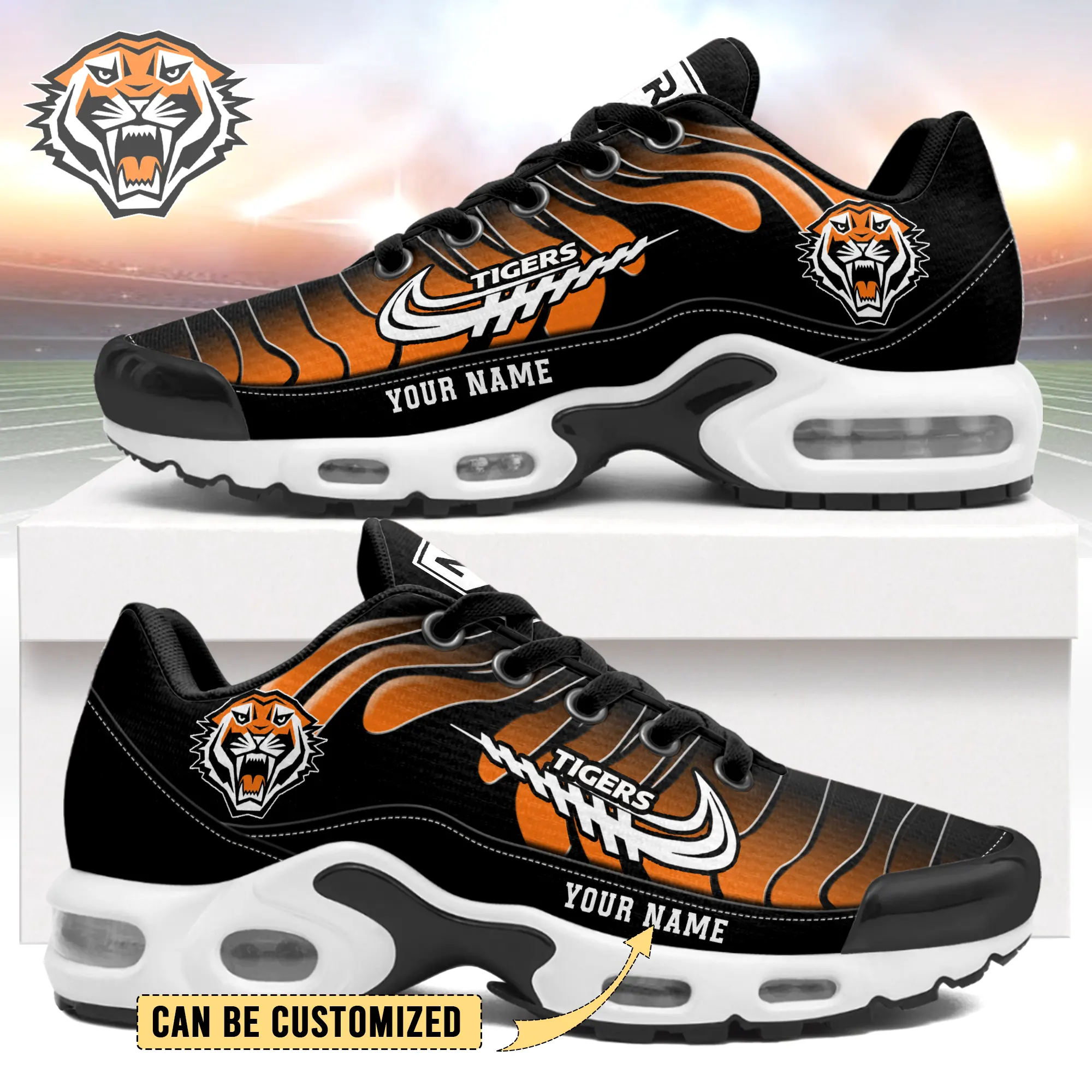 Wests Tigers Sports Air Max Plus Sneakers For Men And Women Wests Tigers Sports Air Max Plus Sneakers For Men And Women