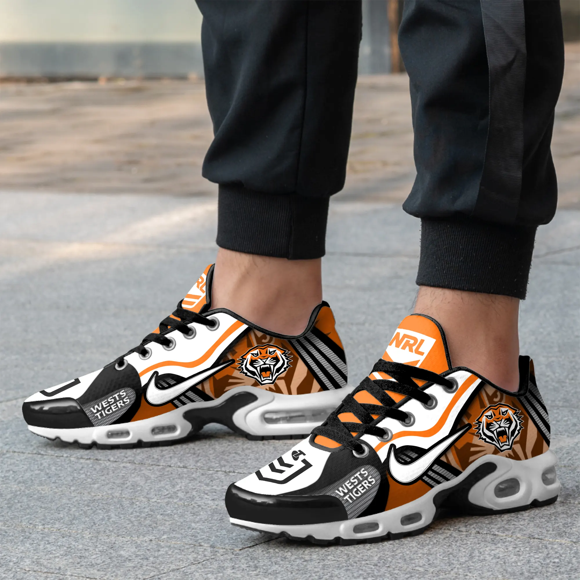 Wests Tigers Sports Air Max Plus Sneakers For Men And Women Wests Tigers Sports Air Max Plus Sneakers For Men And Women
