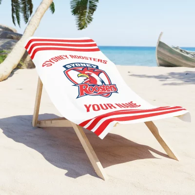 Sydney Roosters Personalized Pool Travel Beach  Towels