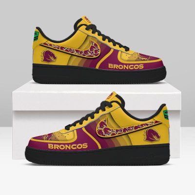 Brisbane Broncos Sports Air Force 1 Sneakers Shoes For Men And Women