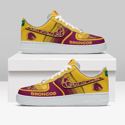 Brisbane Broncos Sports Air Force 1 Sneakers Shoes For Men And Women