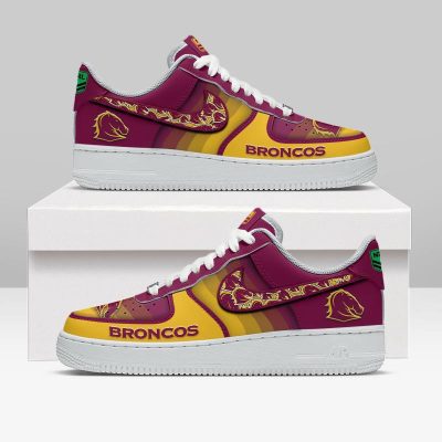 Brisbane Broncos Sports Air Force 1 Sneakers Shoes For Men And Women