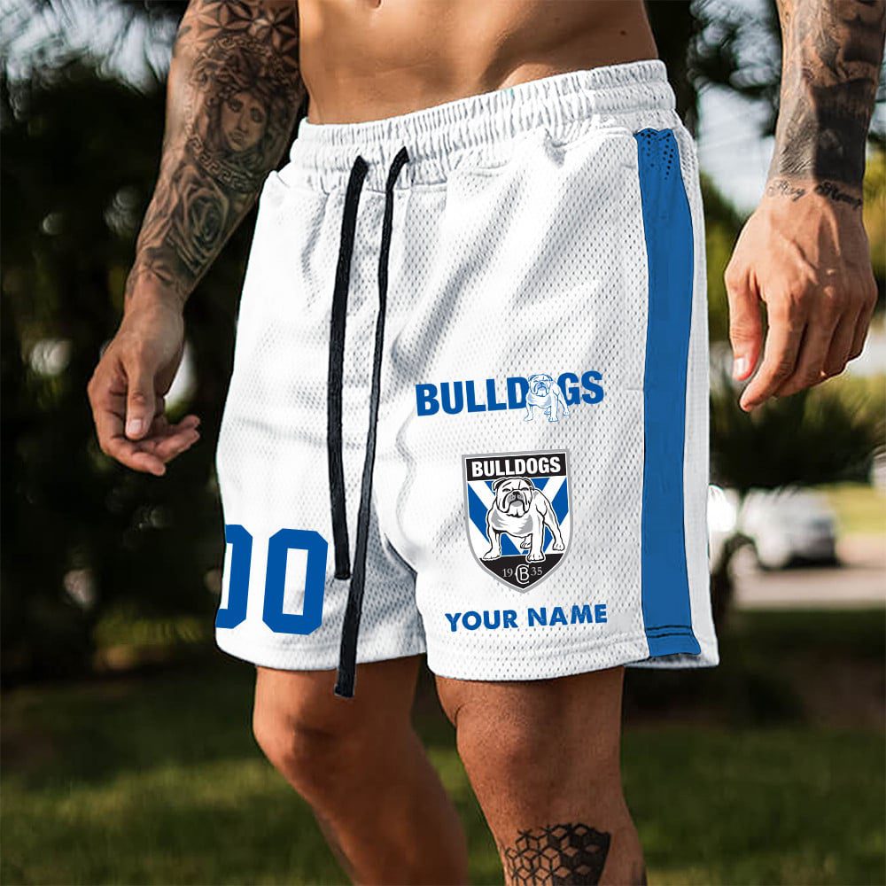 Canterbury-Bankstown Bulldogs Custom Name And Number Short Pants Gift For Fans Canterbury-Bankstown Bulldogs Custom Name And Number Short Pants Gift For Fans