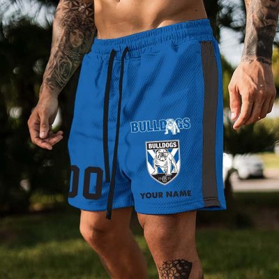 Canterbury-Bankstown Bulldogs Custom Name And Number Short Pants Gift For Fans