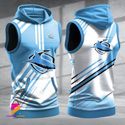 Cronulla-Sutherland Sharks Hooded Tank Top Gift For Fans Cronulla-Sutherland Sharks Hooded Tank Top Gift For Fans