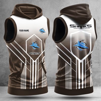 Cronulla-Sutherland Sharks Hooded Tank Top Gift For Fans