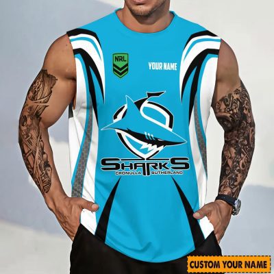 Cronulla-Sutherland Sharks Personalized Tank Top Gift For Fans