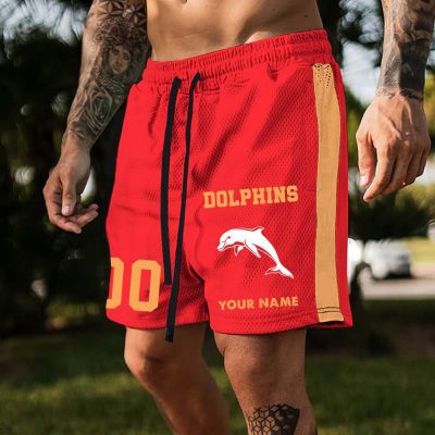 Dolphins Custom Name And Number Short Pants Gift For Fans
