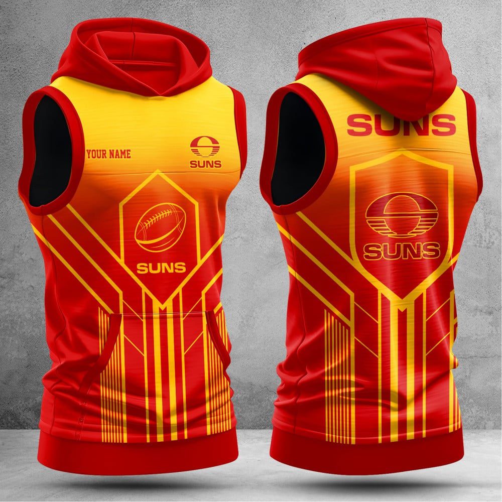 Gold Coast Suns Hooded Tank Top Gift For Fans Gold Coast Suns Hooded Tank Top Gift For Fans