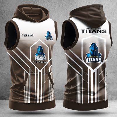 Gold Coast Titans Hooded Tank Top Gift For Fans