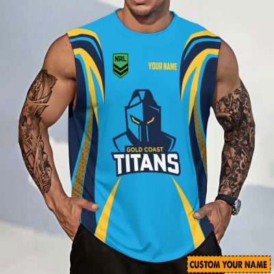 Gold Coast Titans Personalized Tank Top Gift For Fans
