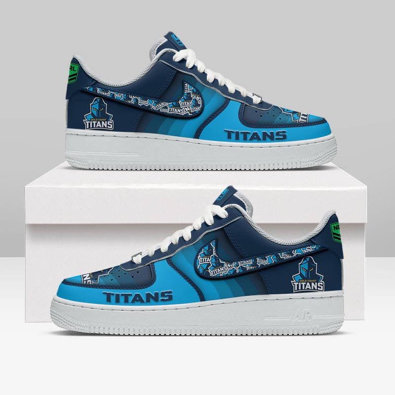 Gold Coast Titans Sports Air Force 1 Sneakers Shoes For Men And Women Gold Coast Titans Sports Air Force 1 Sneakers Shoes For Men And Women