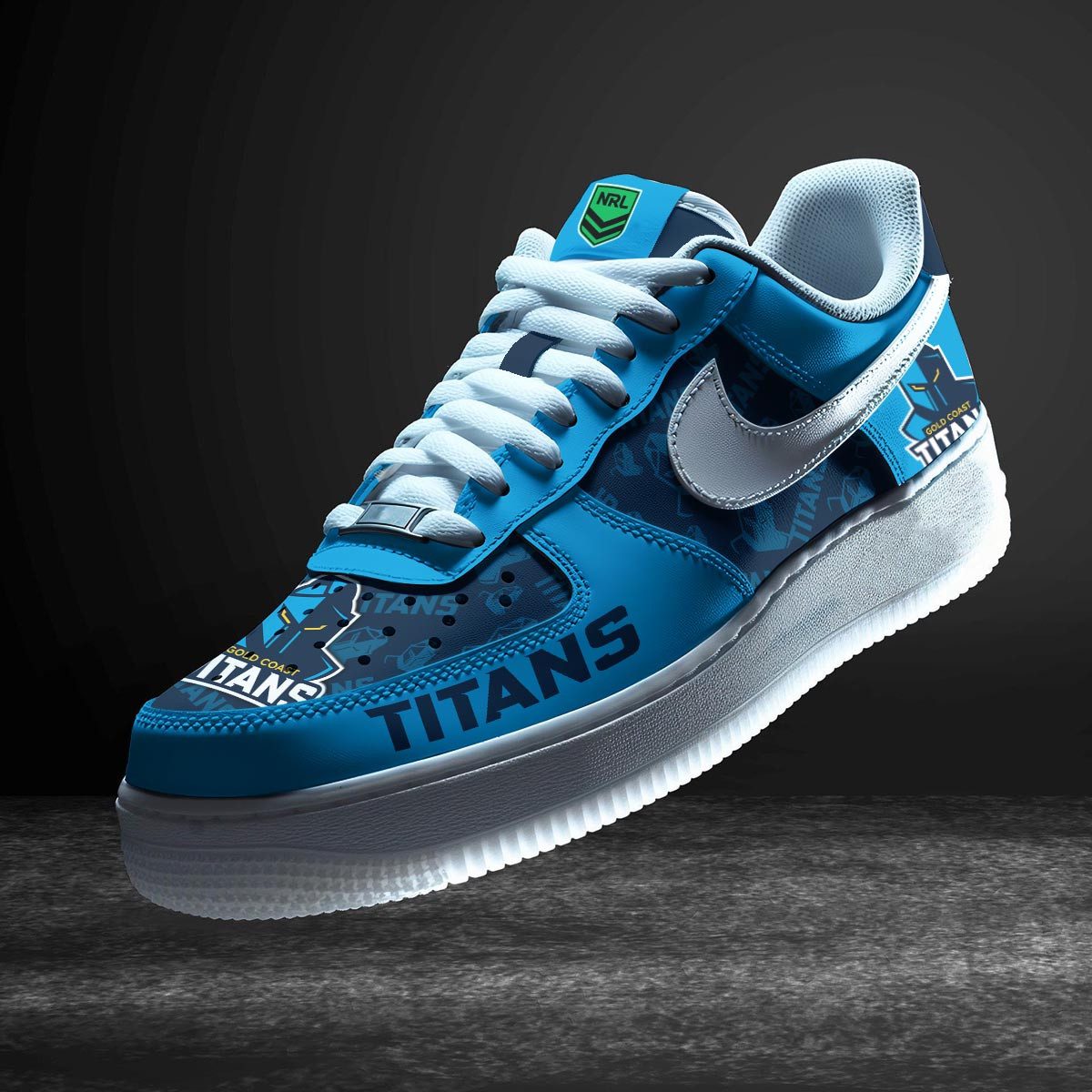 Gold Coast Titans Sports Air Force 1 Sneakers Shoes For Men And Women Gold Coast Titans Sports Air Force 1 Sneakers Shoes For Men And Women