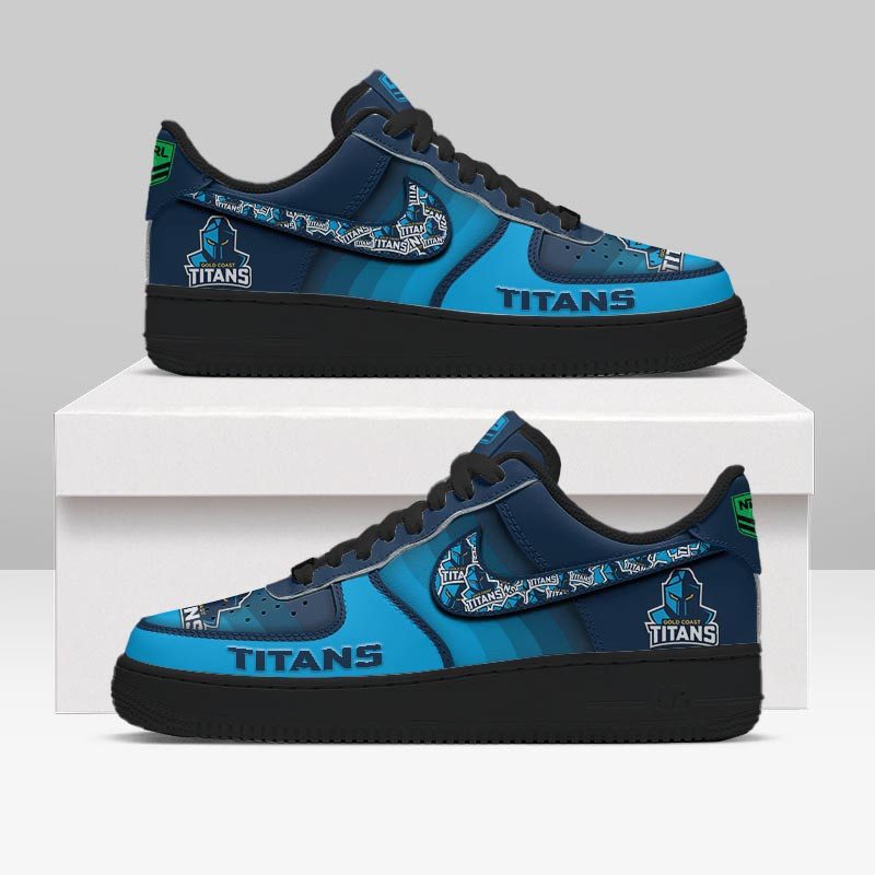 Gold Coast Titans Sports Air Force 1 Sneakers Shoes For Men And Women Gold Coast Titans Sports Air Force 1 Sneakers Shoes For Men And Women