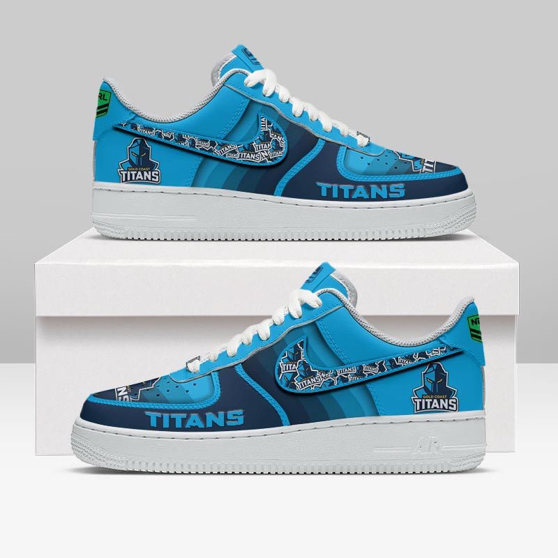 Gold Coast Titans Sports Air Force 1 Sneakers Shoes For Men And Women Gold Coast Titans Sports Air Force 1 Sneakers Shoes For Men And Women