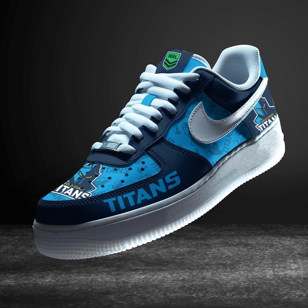 Gold Coast Titans Sports Air Force 1 Sneakers Shoes For Men And Women Gold Coast Titans Sports Air Force 1 Sneakers Shoes For Men And Women