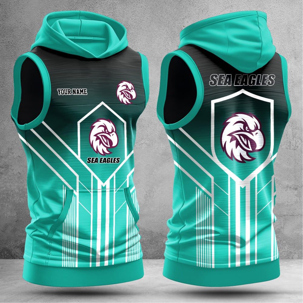 Manly Warringah Sea Eagles Hooded Tank Top Gift For Fans Manly Warringah Sea Eagles Hooded Tank Top Gift For Fans