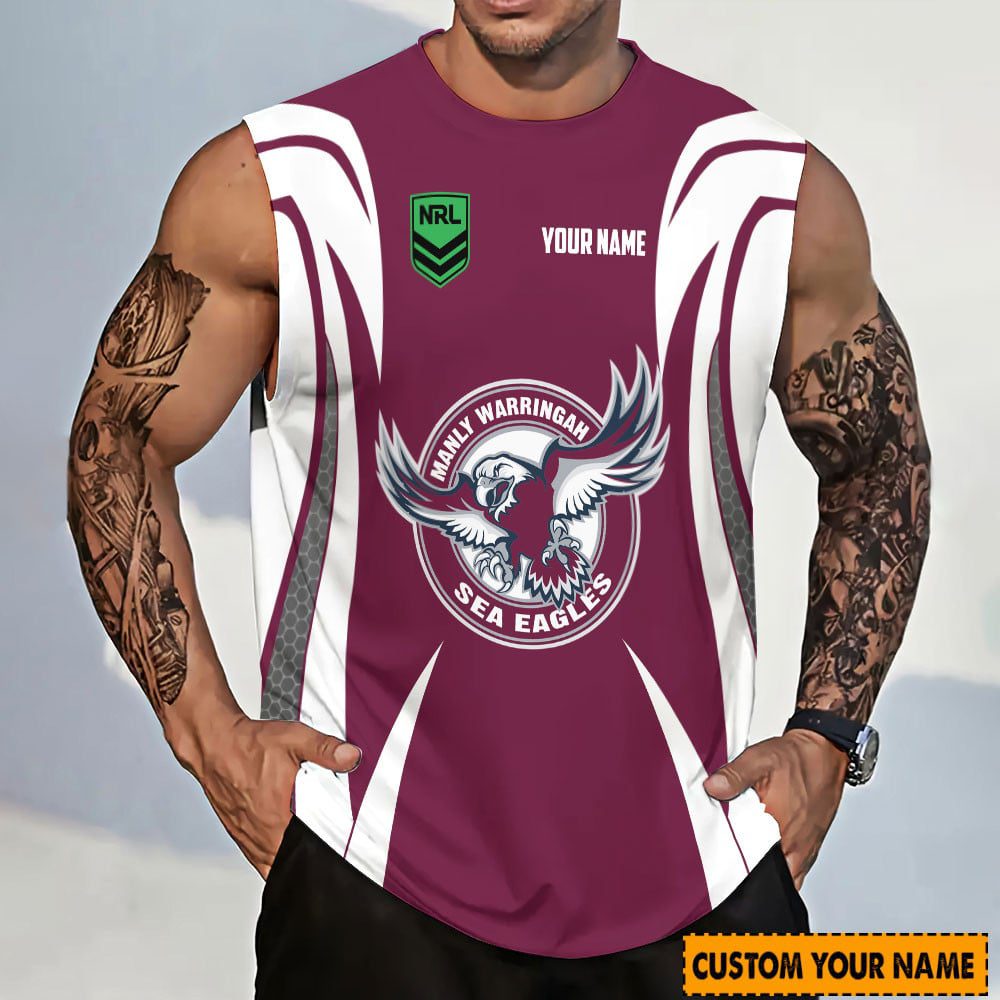 Manly Warringah Sea Eagles Personalized Tank Top Gift For Fans Manly Warringah Sea Eagles Personalized Tank Top Gift For Fans