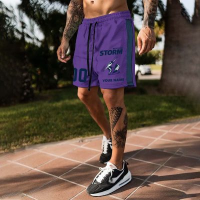 Melbourne Storm Custom Name And Number Short Pants Gift For Fans