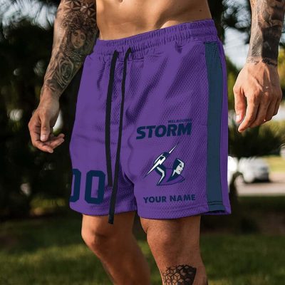 Melbourne Storm Custom Name And Number Short Pants Gift For Fans