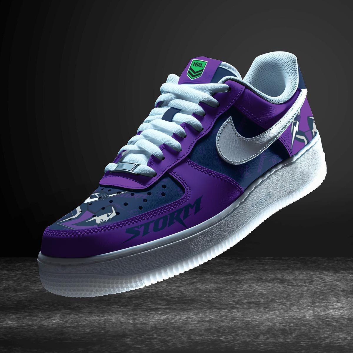 Melbourne Storm Sports Air Force 1 Sneakers Shoes For Men And Women Melbourne Storm Sports Air Force 1 Sneakers Shoes For Men And Women