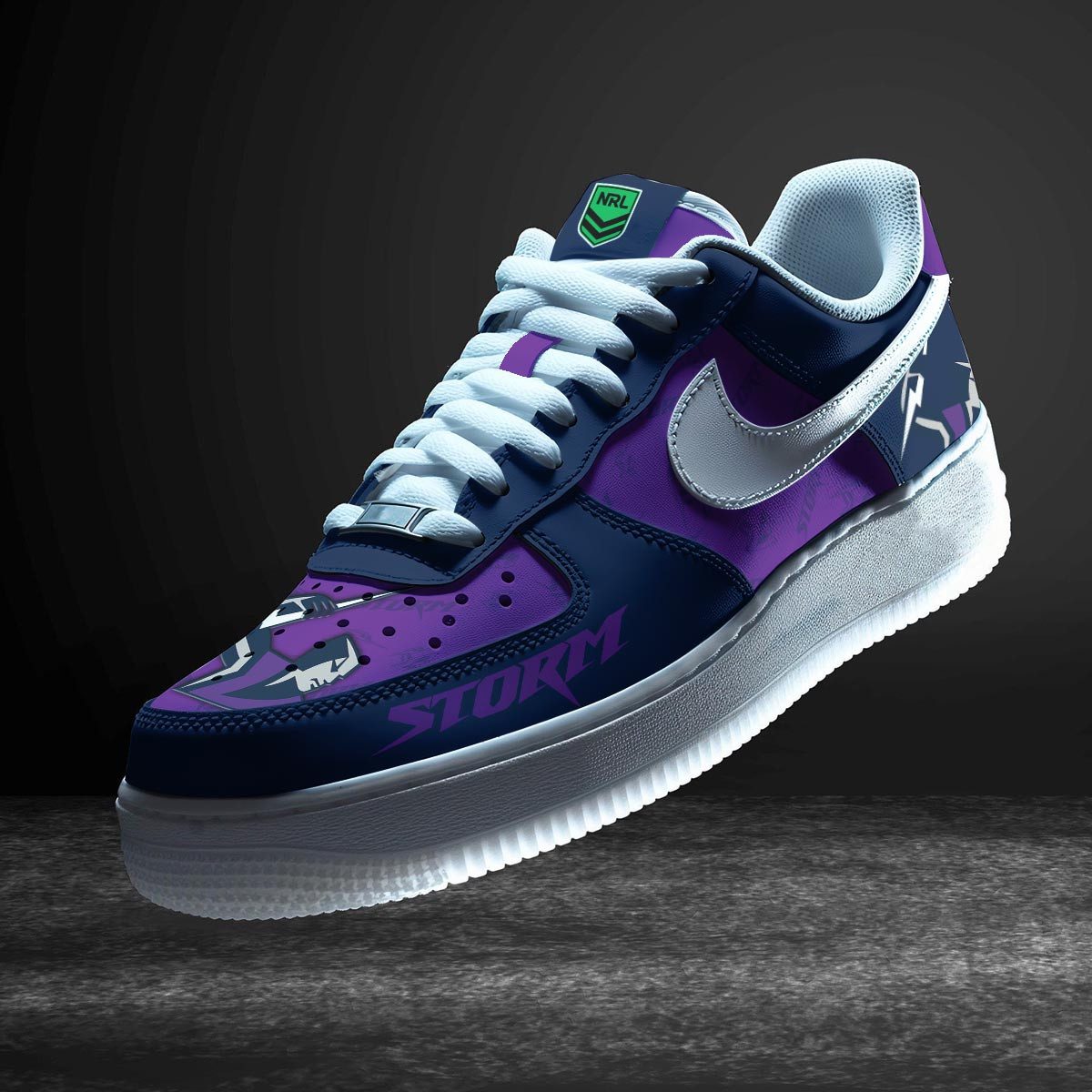 Melbourne Storm Sports Air Force 1 Sneakers Shoes For Men And Women Melbourne Storm Sports Air Force 1 Sneakers Shoes For Men And Women