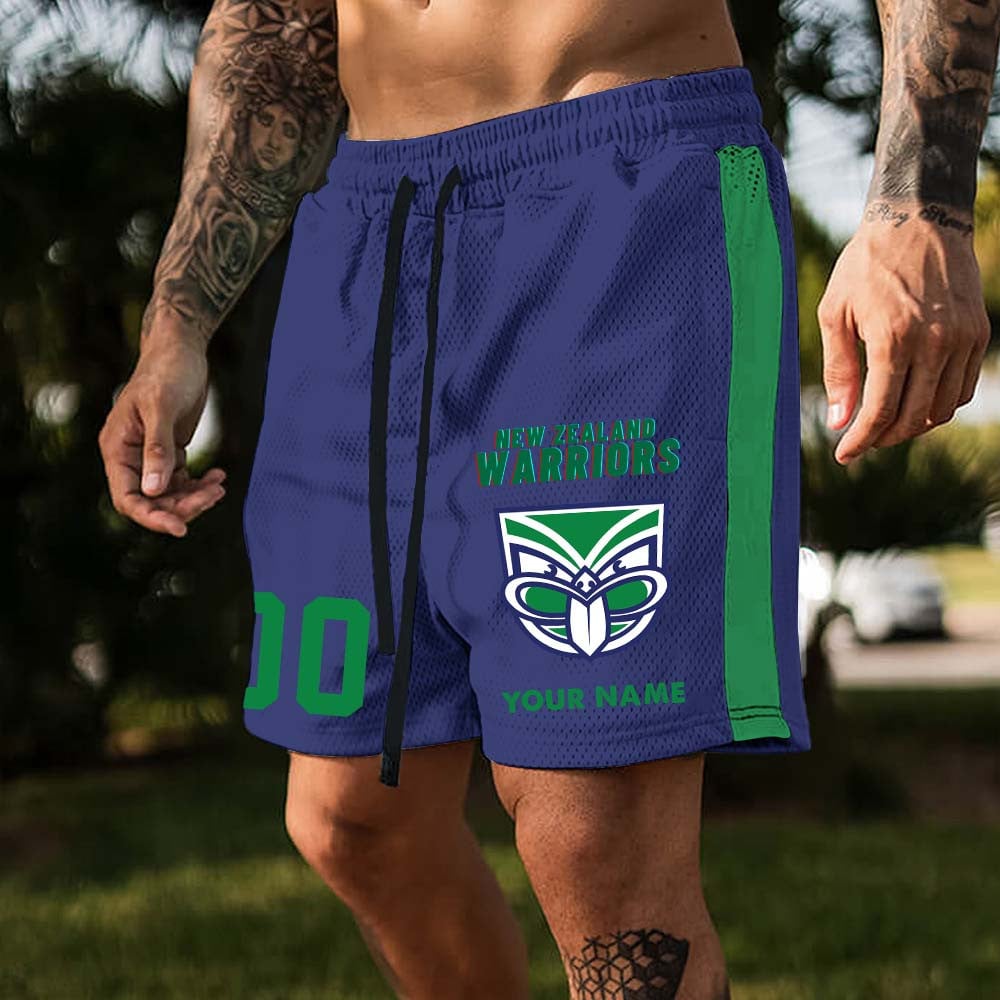 New Zealand Warriors Custom Name And Number Short Pants Gift For Fans New Zealand Warriors Custom Name And Number Short Pants Gift For Fans