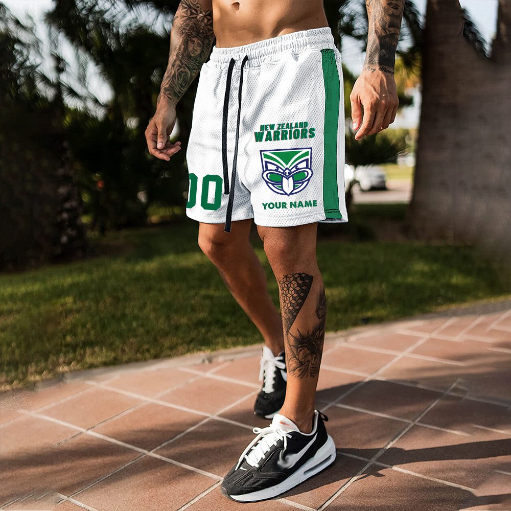 New Zealand Warriors Custom Name And Number Short Pants Gift For Fans New Zealand Warriors Custom Name And Number Short Pants Gift For Fans