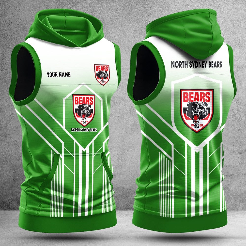 North Sydney Bears Hooded Tank Top Gift For Fans North Sydney Bears Hooded Tank Top Gift For Fans
