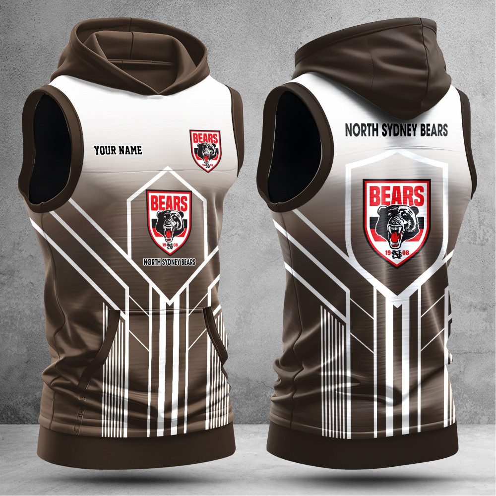 North Sydney Bears Hooded Tank Top Gift For Fans North Sydney Bears Hooded Tank Top Gift For Fans