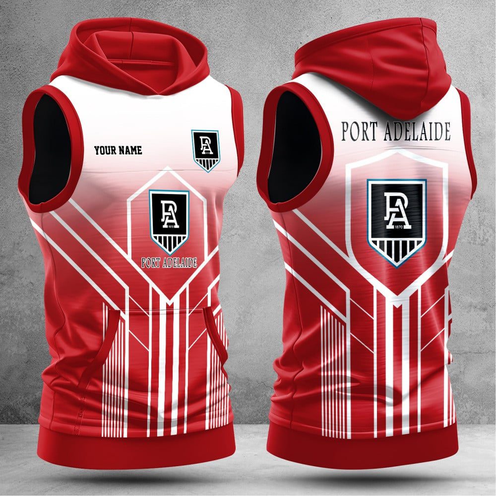 Port Adelaide Power Hooded Tank Top Gift For Fans Port Adelaide Power Hooded Tank Top Gift For Fans