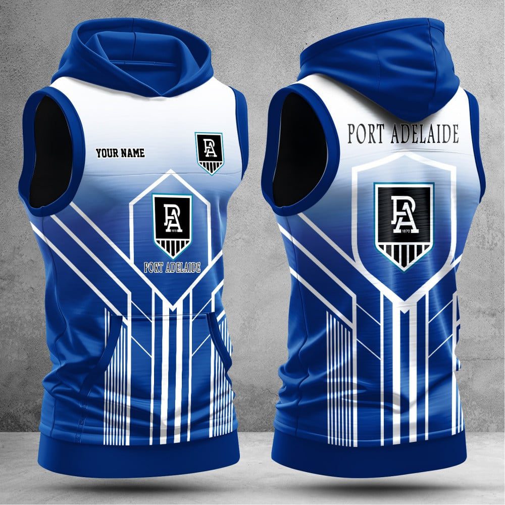 Port Adelaide Power Hooded Tank Top Gift For Fans Port Adelaide Power Hooded Tank Top Gift For Fans
