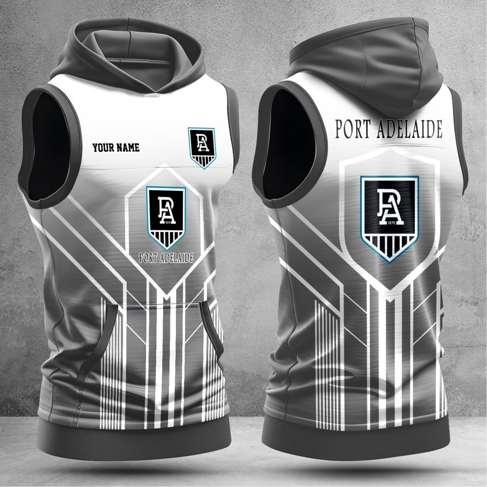 Port Adelaide Power Hooded Tank Top Gift For Fans Port Adelaide Power Hooded Tank Top Gift For Fans