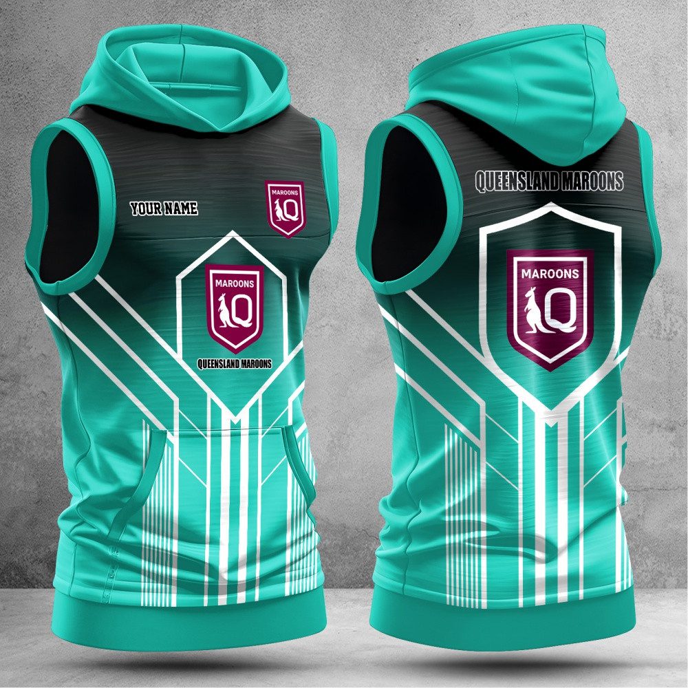 Queensland Maroons Hooded Tank Top Gift For Fans Queensland Maroons Hooded Tank Top Gift For Fans