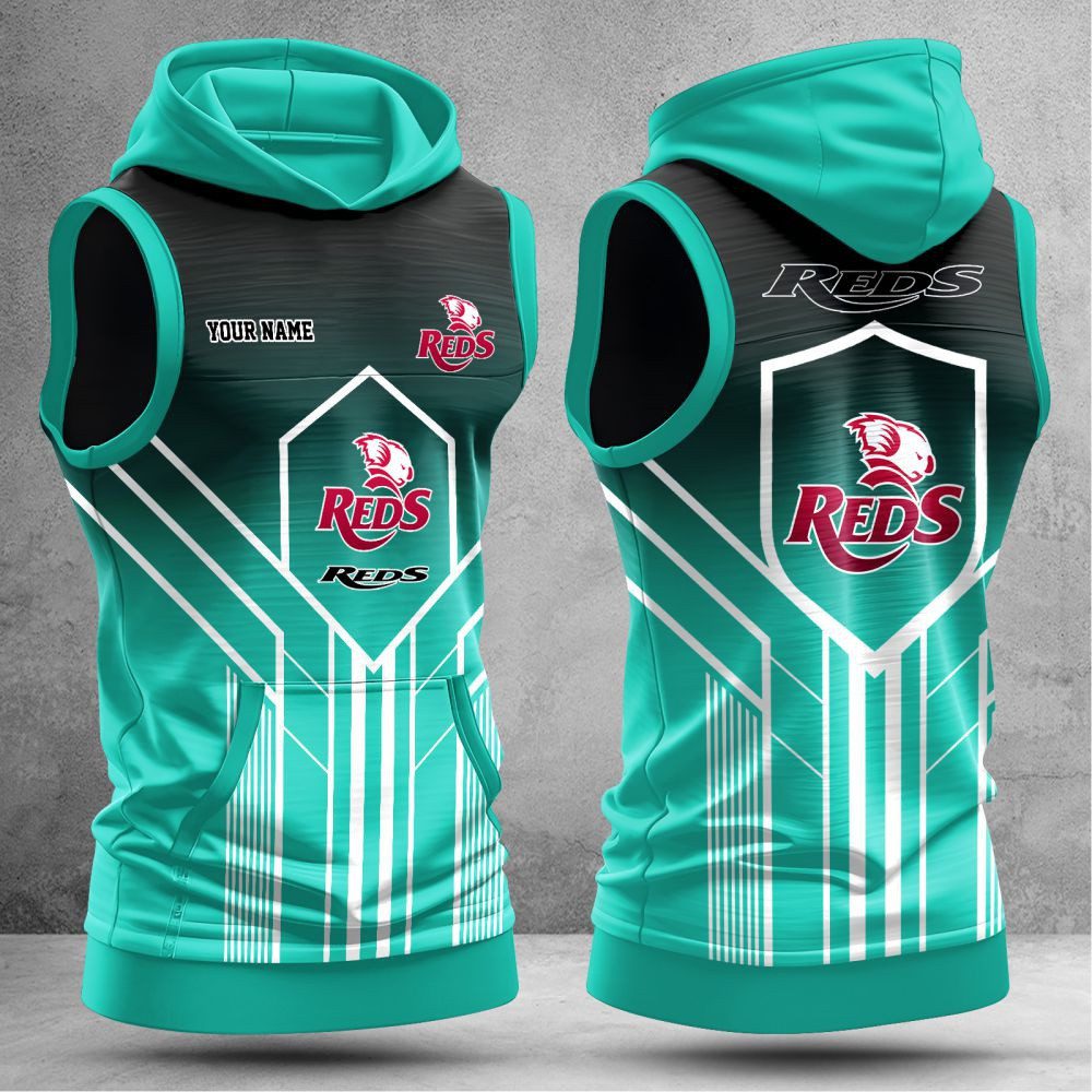 Queensland Reds Personalized Hooded Tank Top Gift For Fans Queensland Reds Personalized Hooded Tank Top Gift For Fans
