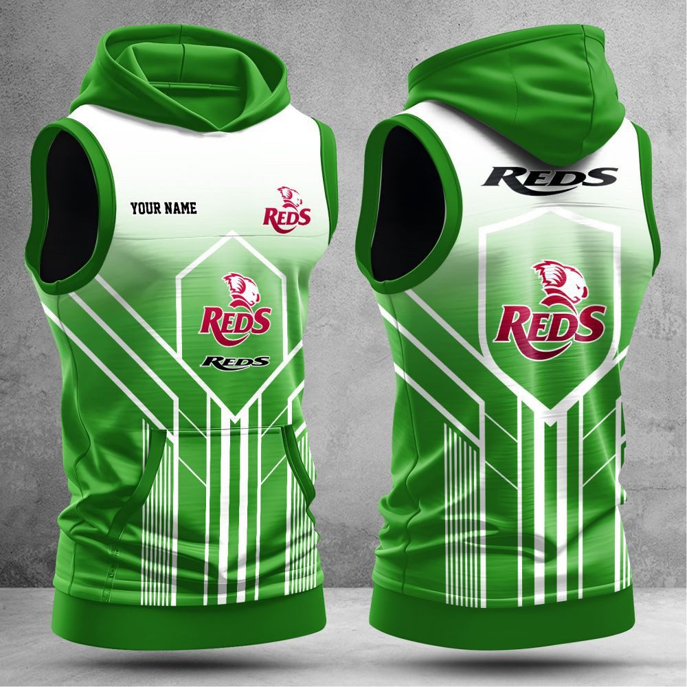 Queensland Reds Personalized Hooded Tank Top Gift For Fans Queensland Reds Personalized Hooded Tank Top Gift For Fans