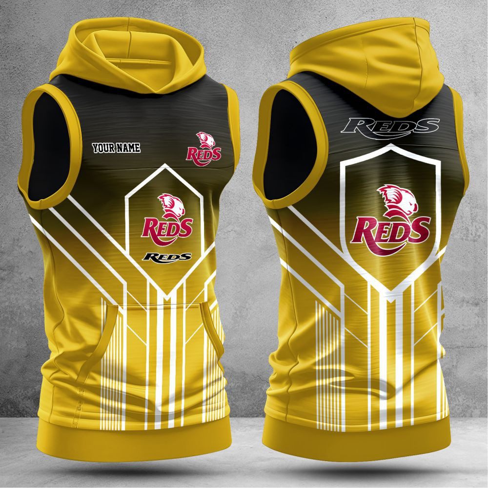 Queensland Reds Personalized Hooded Tank Top Gift For Fans Queensland Reds Personalized Hooded Tank Top Gift For Fans