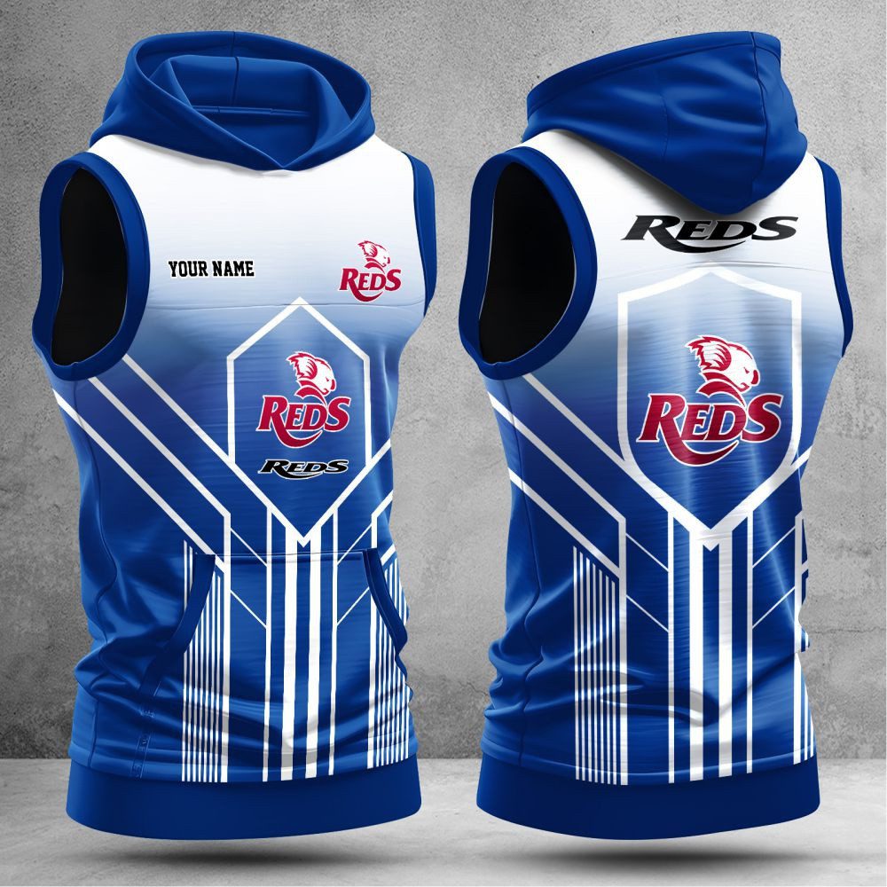Queensland Reds Personalized Hooded Tank Top Gift For Fans Queensland Reds Personalized Hooded Tank Top Gift For Fans