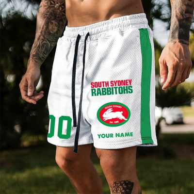 South Sydney Rabbitohs Custom Name And Number Short Pants Gift For Fans