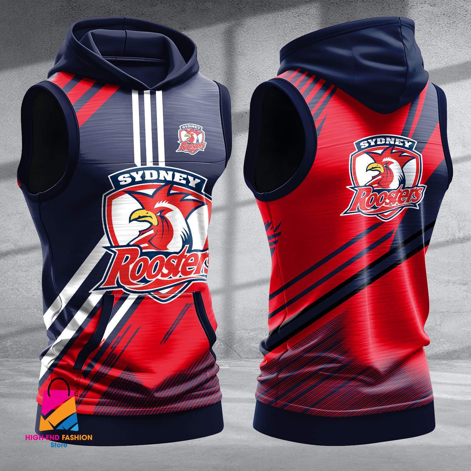 Sydney Roosters Hooded Tank Top Gift For Fans Sydney Roosters Hooded Tank Top Gift For Fans