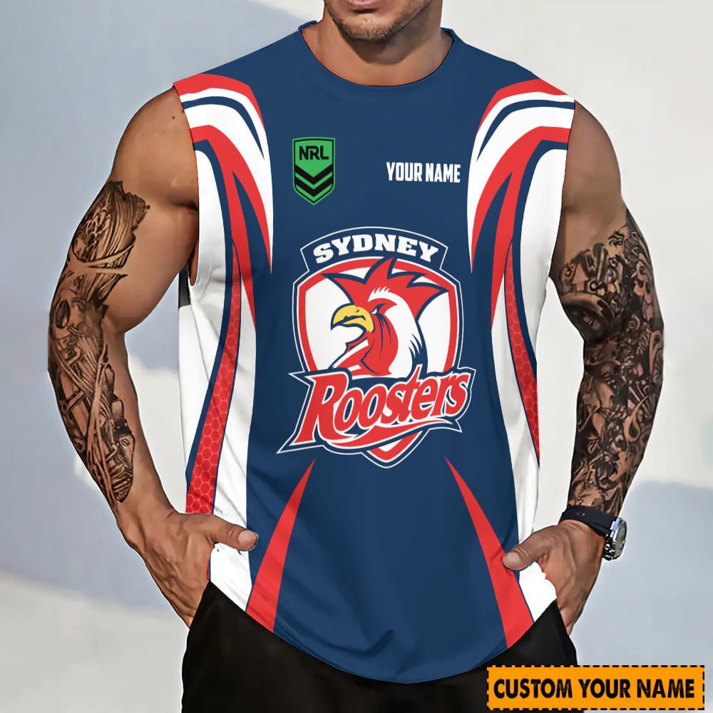 Sydney Roosters Personalized Tank Top Gift For Fans Sydney Roosters Personalized Tank Top Gift For Fans