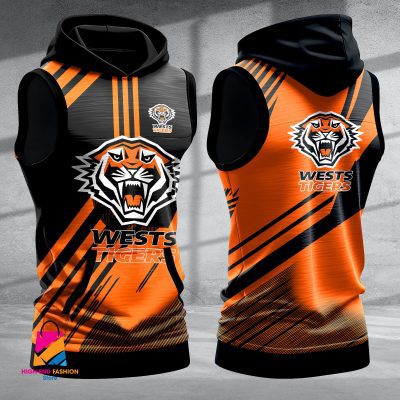 Wests Tigers Hooded Tank Top Gift For Fans Wests Tigers Hooded Tank Top Gift For Fans