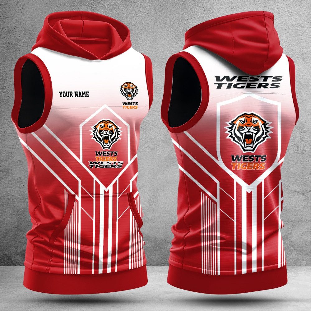 Wests Tigers Hooded Tank Top Gift For Fans Wests Tigers Hooded Tank Top Gift For Fans