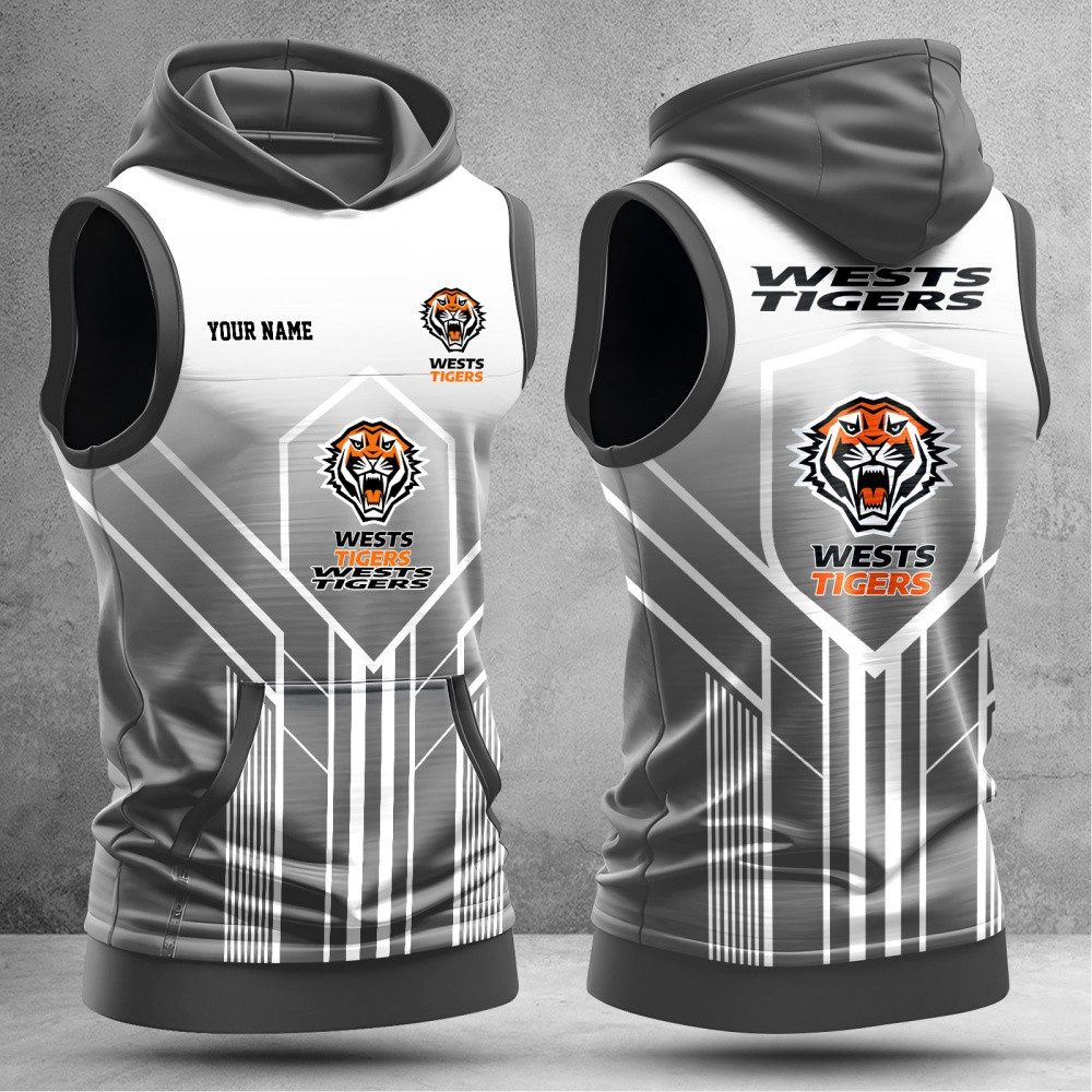 Wests Tigers Hooded Tank Top Gift For Fans Wests Tigers Hooded Tank Top Gift For Fans