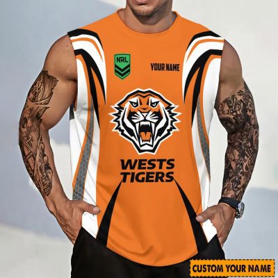 Wests Tigers Personalized Tank Top Gift For Fans