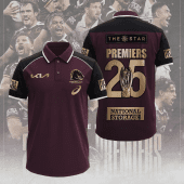 Brisbane Broncos 2025 Premiership 3D Apparel 83728 POLO