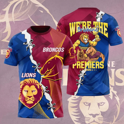 Brisbane Lions x Brisbane Broncos 2025 Premiers 3D Apparel