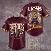 Brisbane Lions Premiers 2025 Baseball Jersey