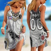 Personalized  West Coast Eagles AFL Special Indigenous Sleeveless Summer Beach Sundress for Women
