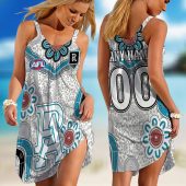 Personalized  West Coast Eagles AFL Special Indigenous Sleeveless Summer Beach Sundress for Women